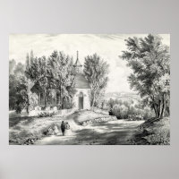 Sleepy Hollow Church Near Tarrytown NY - 1867