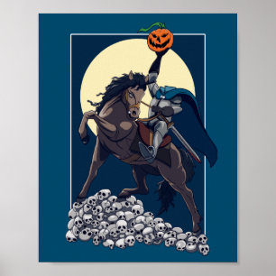 Poster Sleepy Hollow Horseman sans tête   Halloween