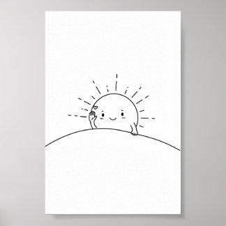 Poster Sleepy Sun Says Hi