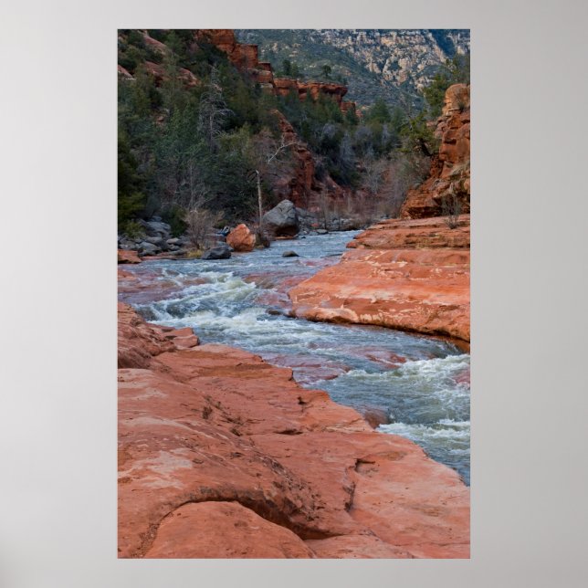 Poster Slide Rock en Sedona, AZ 3590 (Devant)