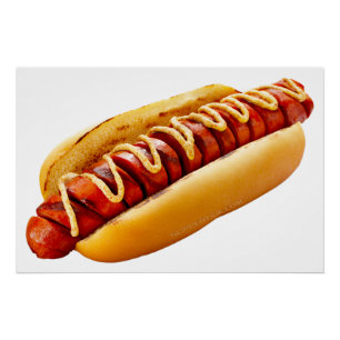 Poster SlipperyJoe's ambiance estivale BBQ hot dog niché 