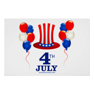 Poster SlipperyJoe's fête d'indépendance du 4 juillet cla