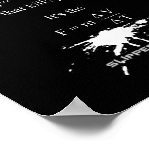 Poster SlipperyJoe's Science mathématique splatter stickm