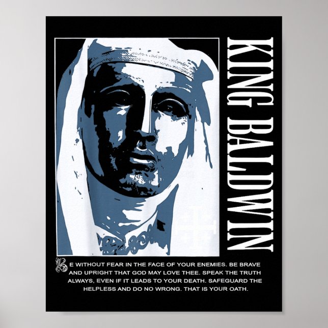Poster Sliver Mask King Baldwin Iv Meme The Leper King Wa (Devant)