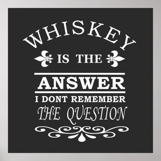 Poster slogan de whisky (Devant)