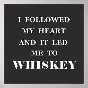Poster slogan de whisky