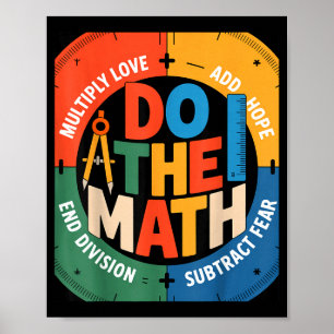 Poster Slogan insring Amour Espoir Peur Faire Le Calcul S
