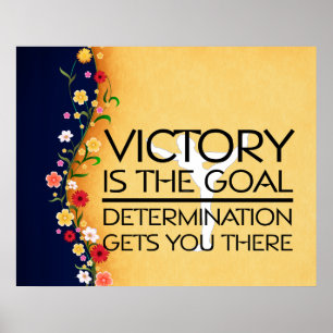 Poster Slogan SUPÉRIEUR de victoire de gymnastique