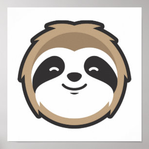 Poster Sloth Mascot