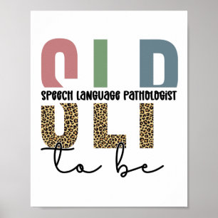 Poster SLP to be - Future Voix Langue Pathologiste cadeau