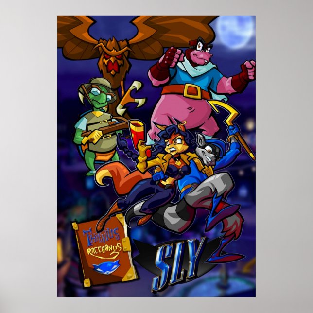 Poster Sly Cooper et Thievius Raccoonus (Devant)