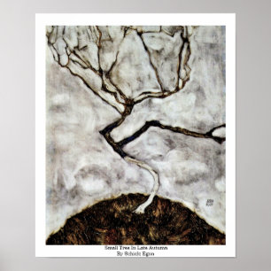 Poster Small Tree In Late Autumn By Schiele Egon