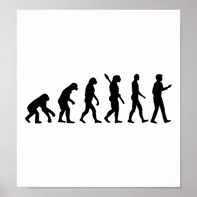 Poster Smartphone cellulaire Evolution (Devant)
