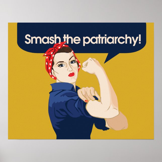 Poster Smash le féministe patriarcal dire (Devant)