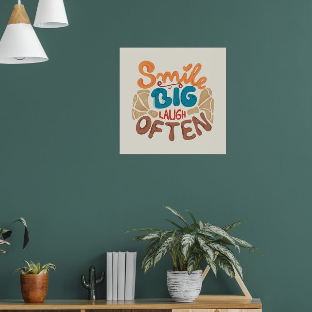 Poster Smile Big Laugh Souvent : Joyeux (Salon 1)