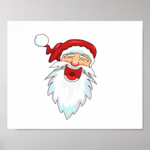 Poster Smiling santa