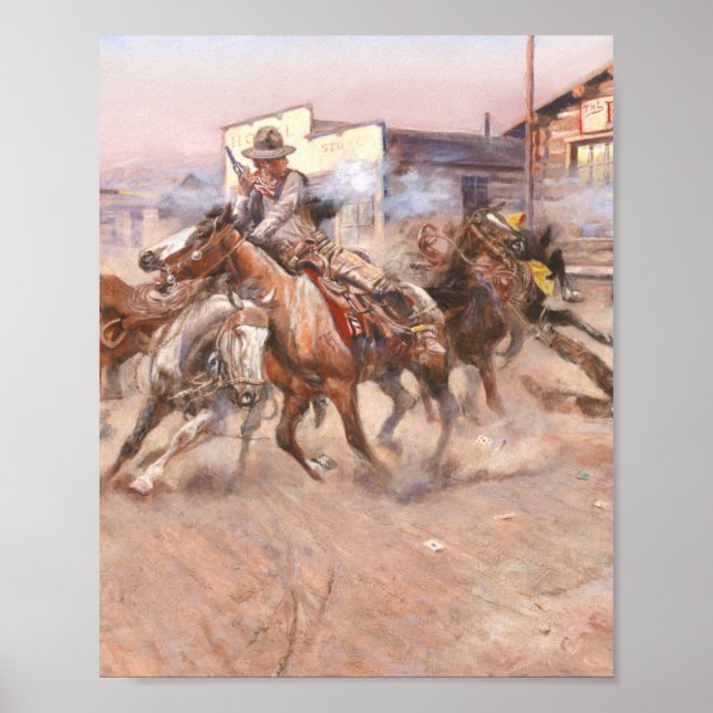 Poster Smoke 45, 1908 Charles Marion Russell (Devant)