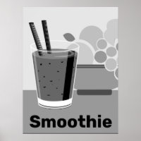 Smoothie noir & blanc tendance
