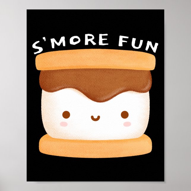 Poster S'more Fun - Campfire Treat Art (Devant)