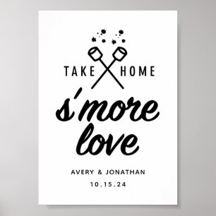 Poster S'more Love 5x7 Symbole de mariage préféré