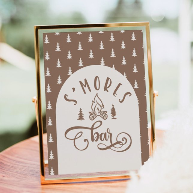 Poster S'mores Bar Capming Un Joyeux anniversaire de Camp (Créateur téléchargé)