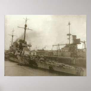 Poster SMS Seydlitz après le Jutland