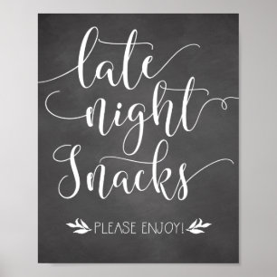 Poster Snacks de fin de nuit Symbole préféré