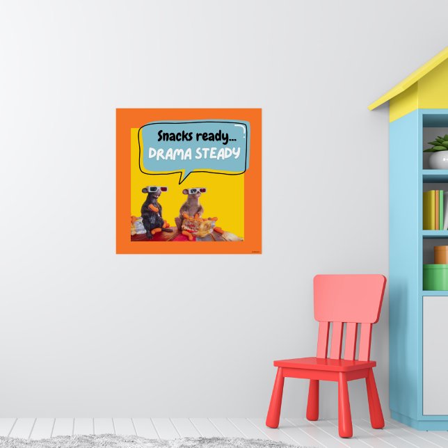 Poster Snacks Ready, Drama Steady (Pépinière 1)