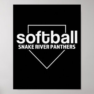 Poster Snake River Panthers Softll Plaque de base 