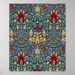 Poster Snakeshead, Fond d'écran de fleurs de William Morr