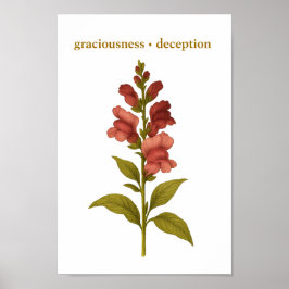 Poster Snapdragon — Gracité, tromperie