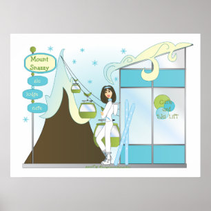 Poster Snazzy Ski Lodge