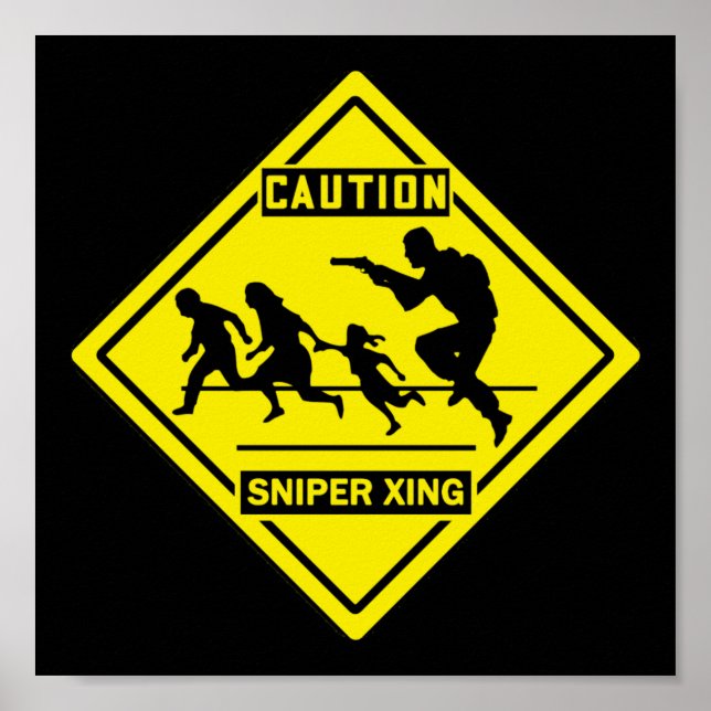 Poster Sniper Xing - Mur / Panneau de porte (Devant)
