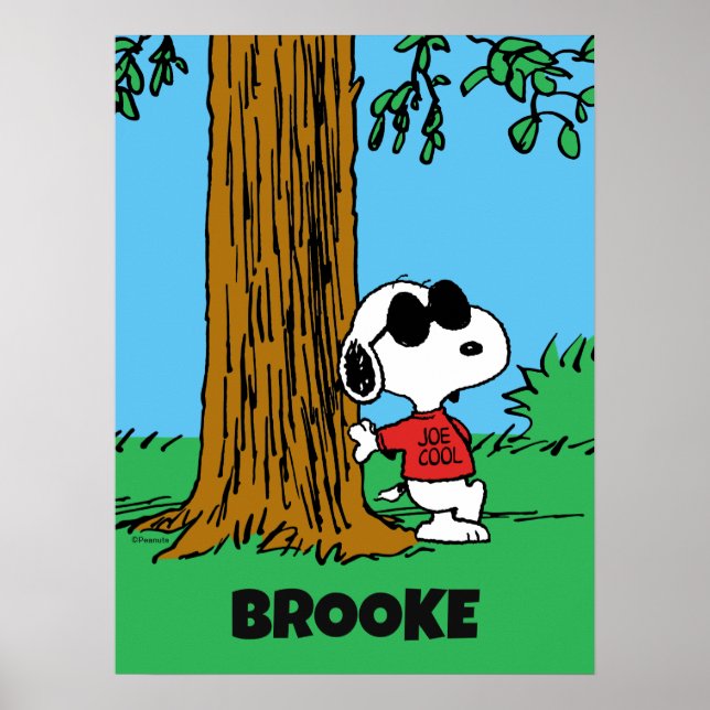 Poster Snoopy "Joe Cool" Standing (Devant)