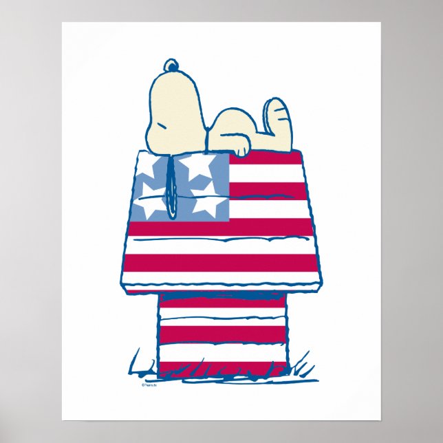 Poster Snoopy sur 4 juillet Dog House (Devant)