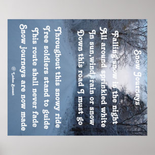 Poster Snow Journey von Ladee Basset