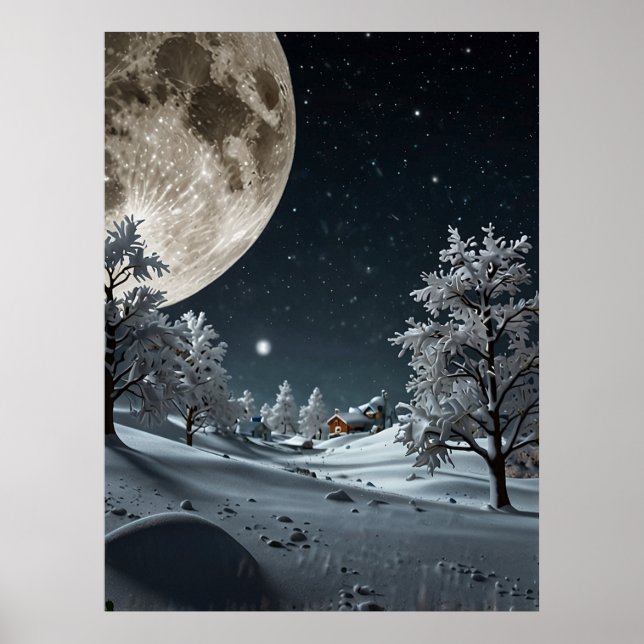 POSTER SNOW MOON (Devant)