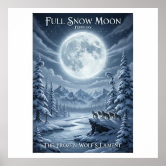 POSTER SNOW MOON