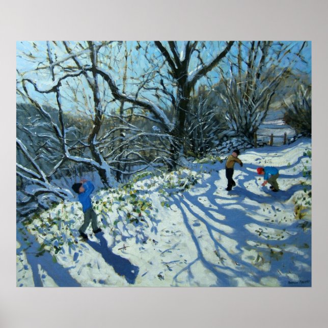 Poster Snowball combat Derbyshire (Devant)