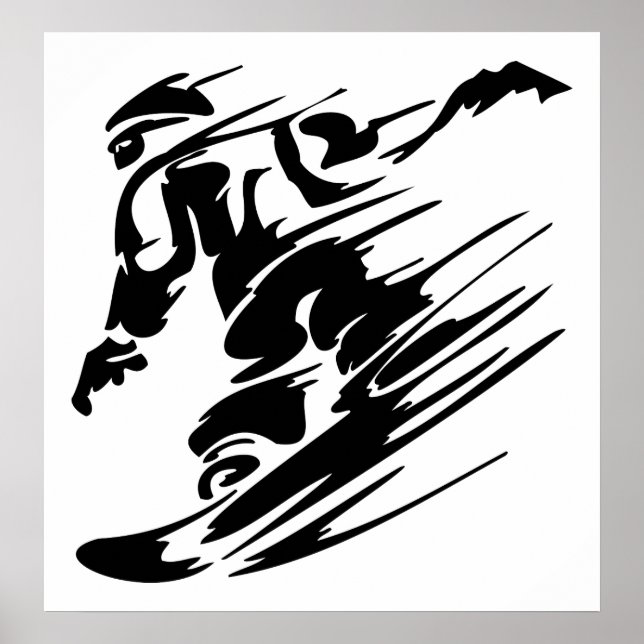 Poster Snowboard Extreme Sport (Devant)