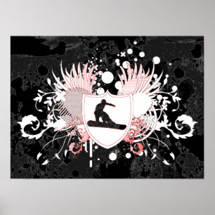 Poster snowboard hi-fi