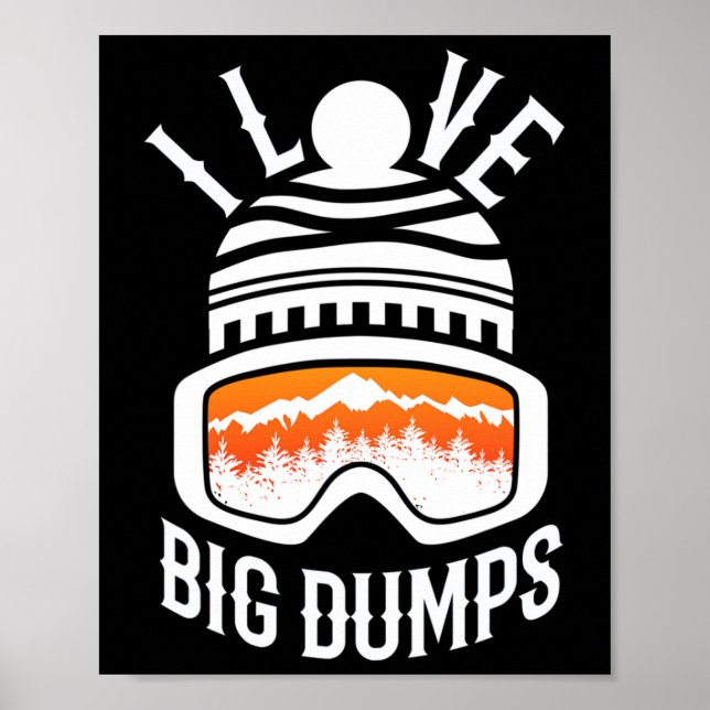 Poster Snowboard Ski Snowboard Funny Snowboard (Devant)