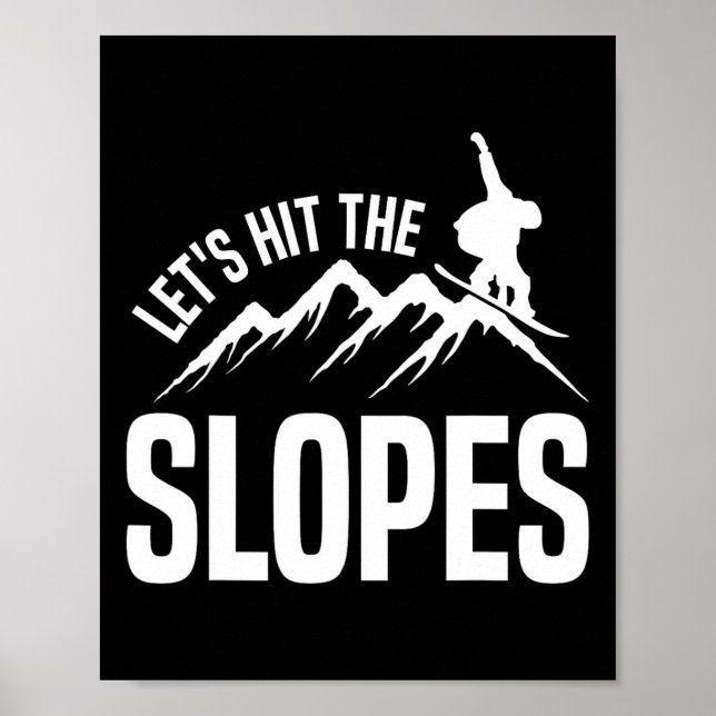 Poster Snowboard Snowboard Faisons Frapper Les Pentes (Devant)