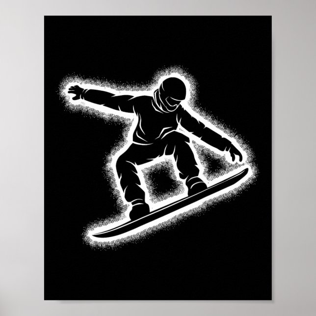 Poster Snowboard Snowboard Garçons Enfants Hommes 1  (Devant)