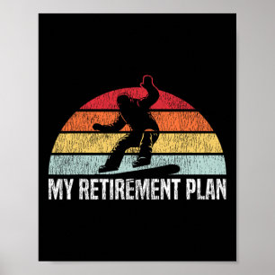 Poster snowboard Snowboard Retire Vintage Retro Ma Rette