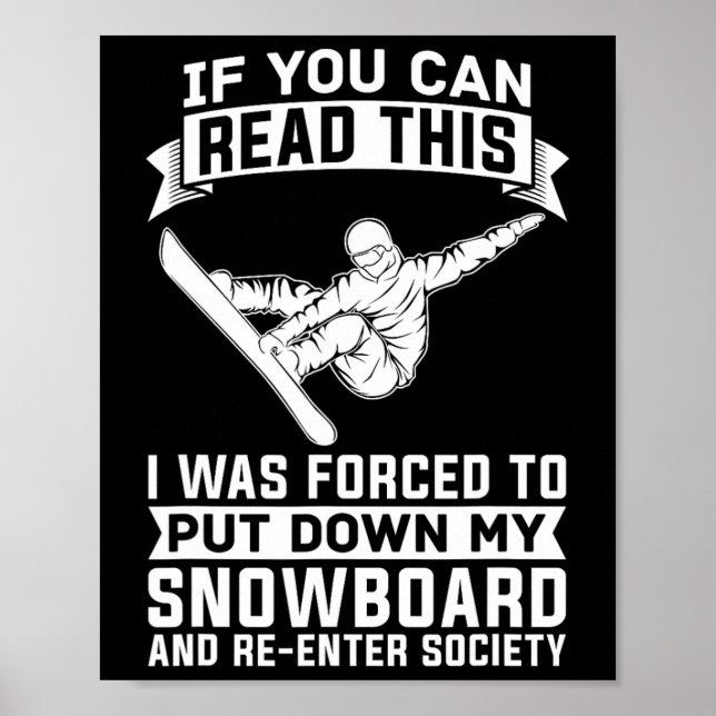 Poster Snowboard Sports d'hiver - Snowboard Snowboard (Devant)