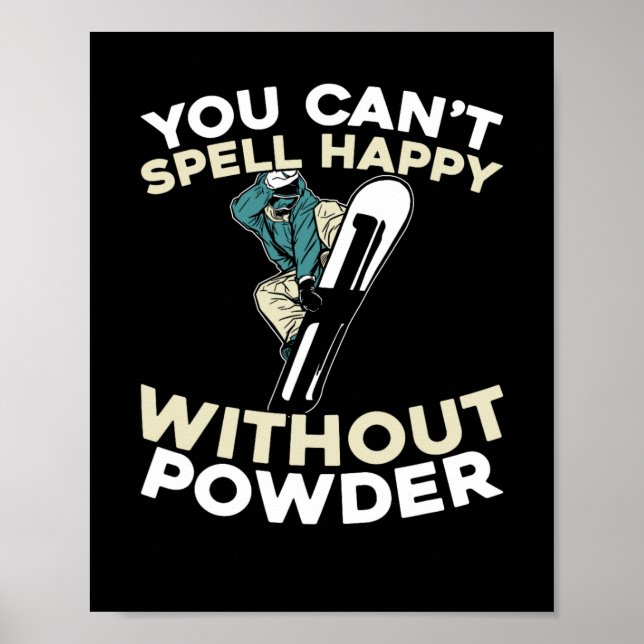 Poster Snowboard Winter Sports - Snowboard Snowboard (Devant)