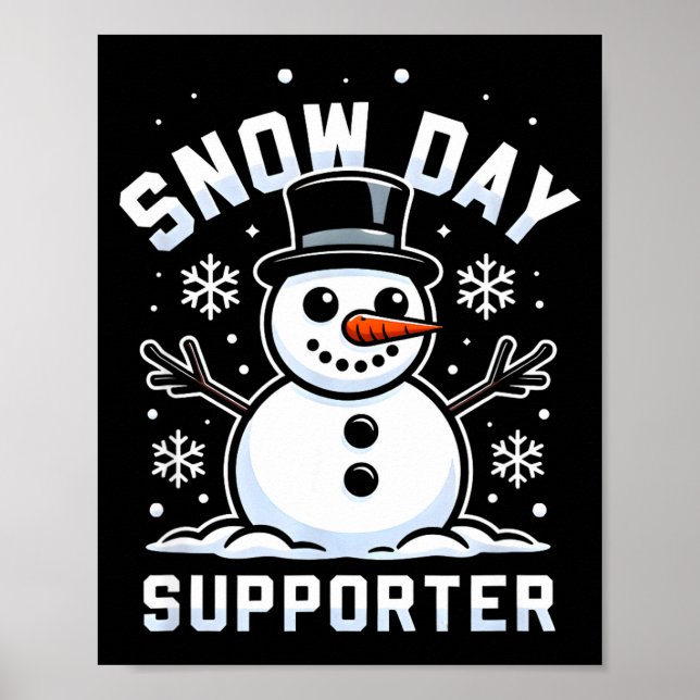 Poster Snowday Suprter Fun Winter Days For Kids And Adult (Devant)