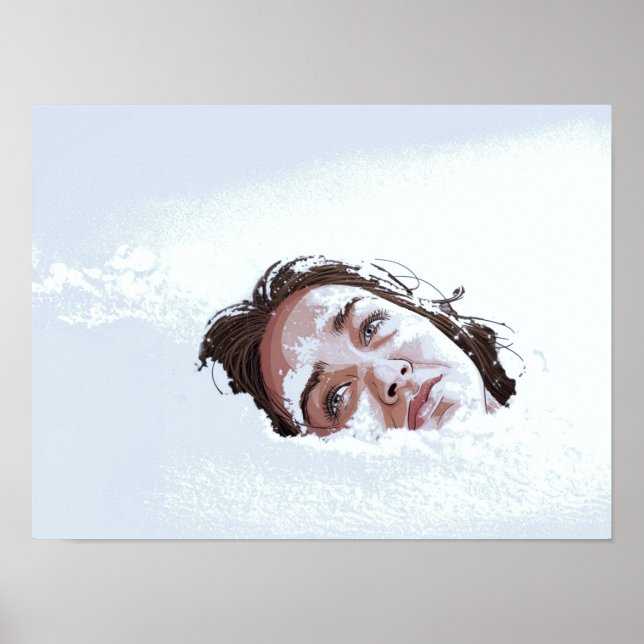 Poster Snowdrift Imprimer Wall Art (Devant)