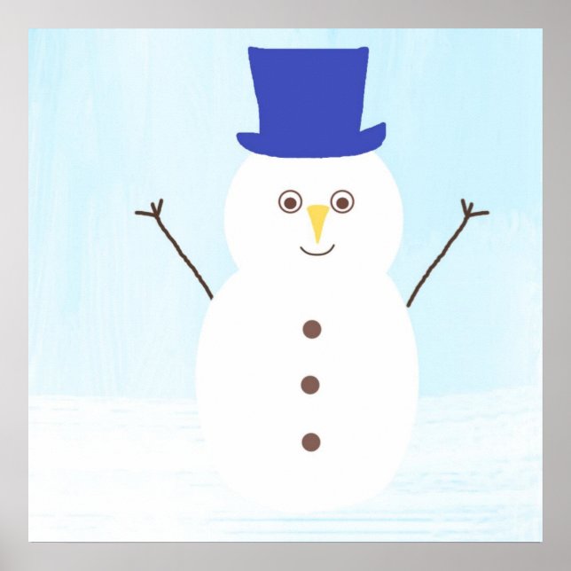 Poster snowman art (Devant)